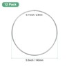 Unique Bargains Metal Electroplating Macrame Crafting Crafts Hoop 12 Pcs - 3 of 4
