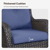 Buenhomino Outdoor Swivel Glider Rocking Chairs Set, 2 Pieces Rattan Wicker Patio Furniture Set for Porch Pool Deck Yard Garden - 4 of 4