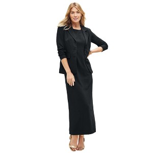 Jessica London Women's Plus Size 2-Piece Stretch Crepe Single-Breasted Maxi Jacket Dress - 1 of 4