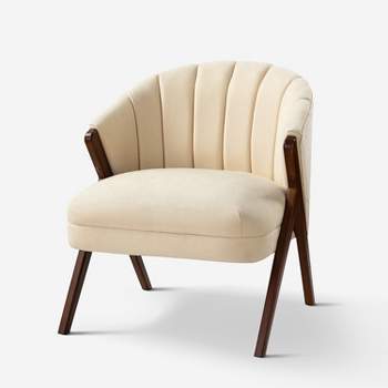 Ernest Barrel chair with Legs in a Wishbone Shape |ARTFUL LIVING DESIGN