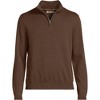 Lands' End Men's Long Sleeve Fine Gauge Cotton Quarter Zip Sweater - 3 of 3