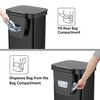 Glad Step Trash Can, Series 2 Soft Close Bin with Odor Protection, 20 Gal, Black - 3 of 4