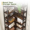 Lirago,23.62"L*23.62"W*78.74"H, 7-Tier Industrial Corner Bookshelf - Hexagonal Metal Frame Etagere with Side Rails - 2 of 4