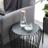 Metal Patio Accent Table - Olivia & May: Industrial Design, No Assembly Required, Fade-Resistant - 4 of 4