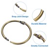 Unique Bargains Iron Round Snap Durable Smooth Glide Shower Curtain Ring 14 Pcs - 3 of 4
