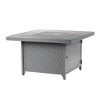 42" Square Aluminum 55000 BTUs Propane  Timeless Fire Table with 2 Covers - Oakland Living
 - 2 of 4