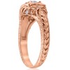 Pompeii3 Emery 5/8 Ct Vintage Diamond Antique Engagement 14K Rose Gold - image 2 of 4