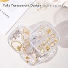 HTUTWOO 360-Degree Rotating Jewelry Organizer, 3-Layer Acrylic Storage Box, With Handle Clear Display Case For Rings Earrings Jewelry Accessories - 4 of 4