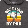 Men's - Instant Message - Best Dad By Par Graphic Fleece Pullover Hoodie - 2 of 4