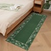 Floral Machine Washable Area Rugs Modern Bordered Rugs for Living Room - 3 of 4