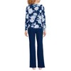 Lands' End Women's Petite Knit 2 Piece Pajama Set - Long Sleeve Top and Pants - 2 of 4