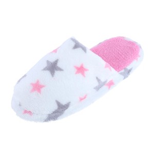 CTM Girl's Night Star Slip On Slippers - 1 of 4