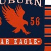 NCAA Auburn Tigers Varsity Plaque Double Sided Royal Plush Blanket: Sports Team Logo - 3 of 3