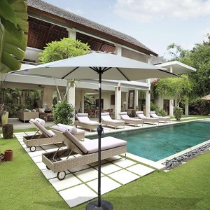 Maria 9Ft uv-cut Patio Cantilever Umbrella for Garden, Poolside, Outdoor Furniture - Maison Boucle - 1 of 4