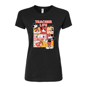 Women's - Disney - Teacher Life Fitted Graphic T-Shirt - 1 of 2
