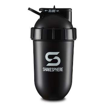 ShakeSphere Tumbler Protein Shaker Bottle with Side Window, 24oz, Matte  White 