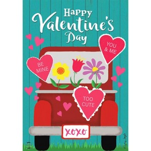 Briarwood Lane Garden Flag 12x18 For Outdoor Happy Valentine's Pickup For Valentine's Love Truck Garden Flag Flags For Outside - 1 of 4