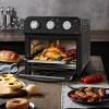 FONTOI 12.5 QT Air Fryer Convection Toaster Oven, 4 Cooking Modes, 7-In-1 Multifunction Chicken Toaster, Stainless Steel, Black 12.2"* 11.42"*12.6" - 2 of 4