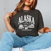 Simply Sage Market Women's Alaska Forest Scene Short Sleeve Garment Dyed Tee - 2 of 4