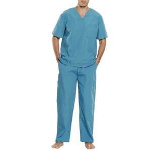 Tropi Unisex Scrub Sets Medical Scrubs Mens Scrubs (Jade New, Small) - 1 of 2