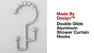 Double Glide Rustproof Aluminum Shower Curtain Hooks - Made By Design™ :  Target