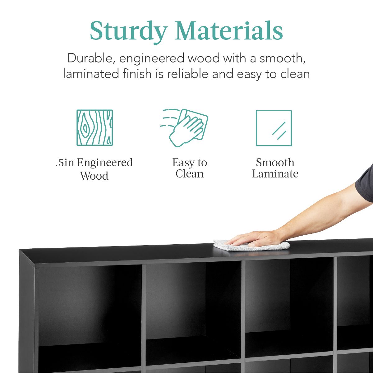 Best Choice Products Cube Bookshelf w/ Removable Back Panels - thumbnail 6
