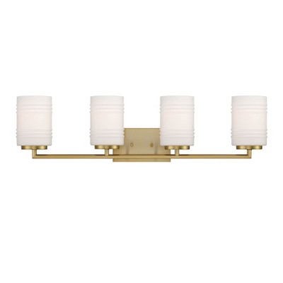 Designers Fountain Leavenworth 4 - Light Vanity in  Brushed Gold