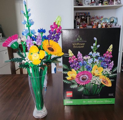 Lego Icons Wildflower Bouquet Valentine Décor 10313 : Target