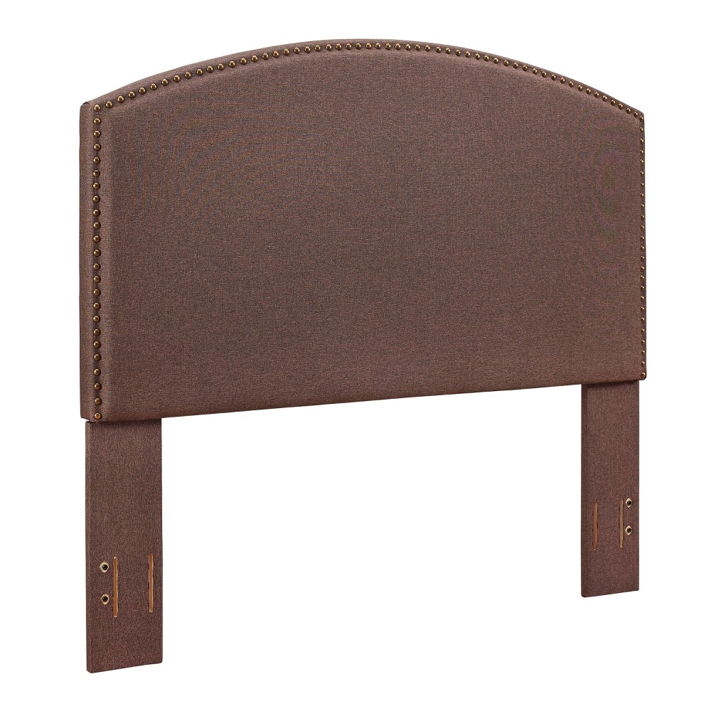Photos - Bed Frame Crosley Cassie Curved Upholstered King/Cal King Adult Headboard Linen Brown - Cros 