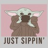 Men's Star Wars The Mandalorian The Child Just Sippin Sweatshirt - 2 of 4