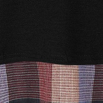 black plaid