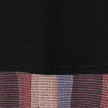 black plaid