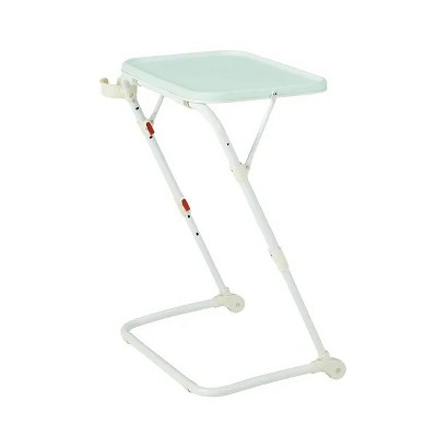 Racxily Adjustable Folding TV Tray With Cup Holder 20.87"W x 14.76"D x 27.76"H