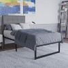 Emma and Oliver 14" Metal Platform Bed with Steel Slat Support and 12.5" of Underbed Storage - No Box Spring or Foundation Required - 4 of 4