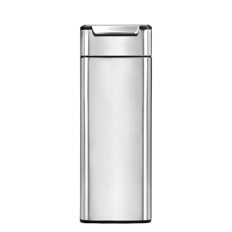 simplehuman 40L Slim Touch Bar Trash Can Brushed Stainless Steel, 3 of 8