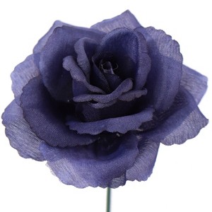 Floral Home 8" Pick Navy Blue Rose - 50-Piece - 1 of 4