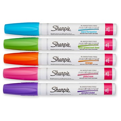 Sharpie 5pk Oil-Based Paint Markers Medium Tip Bright Colors