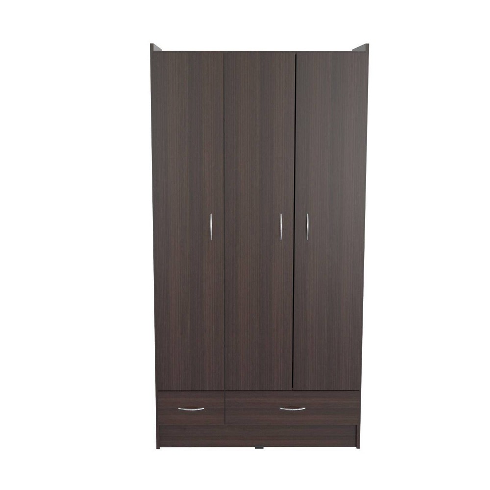 Ean 7707036522195 3 Door 2 Drawer Wardrobe Armoire Espresso