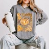 Simply Sage Market Fall Pumpkin Collage Glitter Lightweight Garment Dyed Sweatshirt - 2 of 3