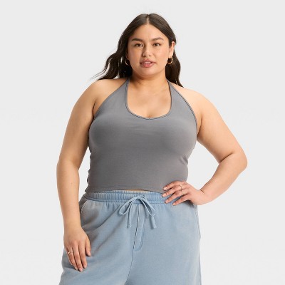 Women's Interlock Halter Tank Top - Wild Fable™