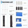 Ainfox 10ftx10ft Pop Up Canopy Tent with 4 Sidewalls One Push Tent Canopy with Wheeled Carry Bag, 8 Stakes and 4 Ropes - 4 of 4