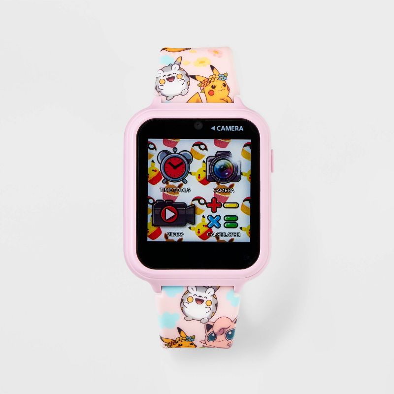 Girls&#39; Pokemon Interactive Smartwatch - Light Pink, 1 of 4