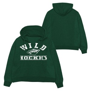NHL Minnesota Wild Girls' Long Sleeve Hooded Sweatshirt - 1 of 3