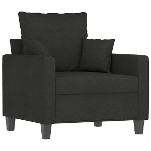 vidaXL Black Sofa Chair - Modern Design, Durable Fabric and Sturdy Frame, Comfortable Seat for Living Room, Office, Lounge Area - 1 of 4