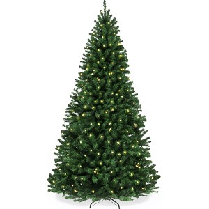 Best Choice Products Pre-Lit Spruce Artificial Christmas Tree w/ Easy Assembly, Metal Hinges & Foldable Base - 1 of 4