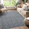 Area Rug Geometric Rug for Living Room Ultra Soft Fluffy Carpet Thick Plush Shaggy Rug - 2 of 4