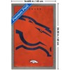Trends International NFL Denver Broncos - Logo 25 Framed Wall Poster Prints - 3 of 4