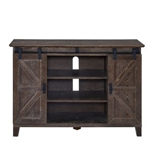 Holmes Barn Door TV Stand - MS8099 - Grey - SEI - 1 of 4