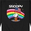 Men's - Peanuts - Snoopy First Beagle In Space Rocket 1969 Graphic Fleece Sweatshirt - 2 of 4