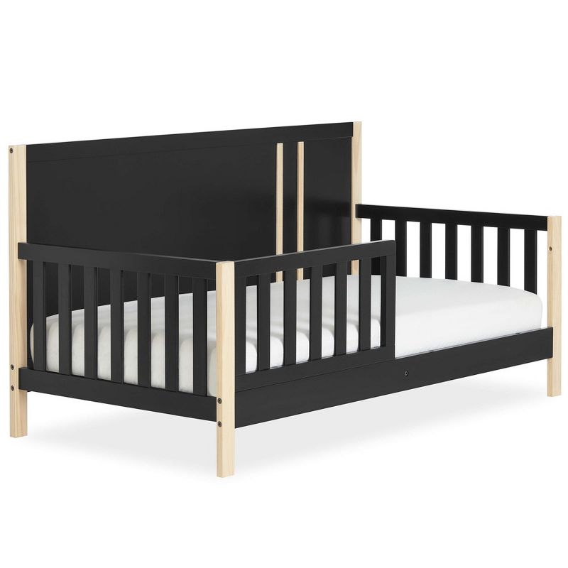 Dream On Me Soho Toddler Bed In Matte Black Vintage, Crafted with Sustainable New Zealand Pinewood, 4 of 11